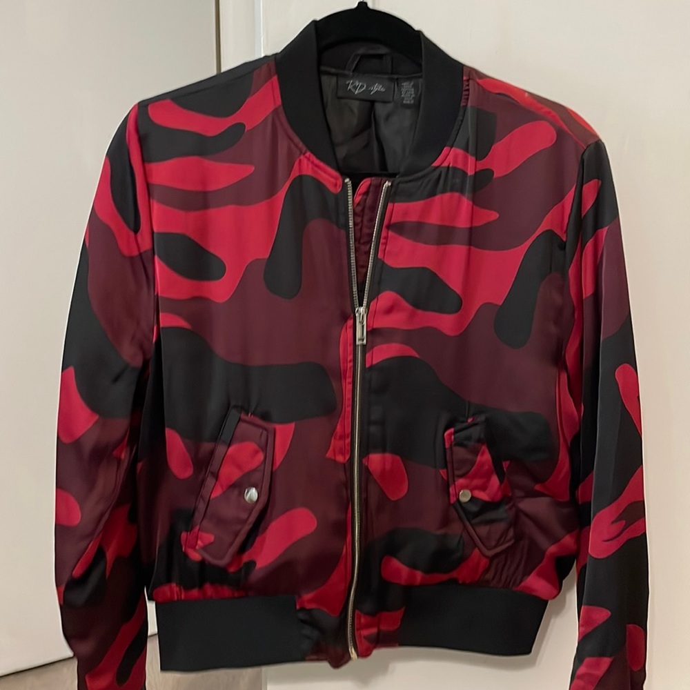 Black/Red Bomber Jacket